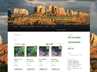 Sedona Supplements E-Commerce Website